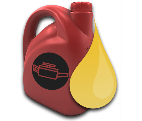 Bottle of car oil