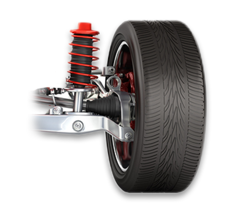 Car wheel and suspension