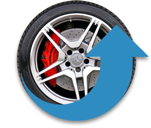 Tire rotation graphic