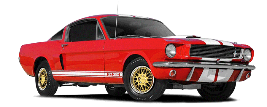 red 1965 shelby mustang
